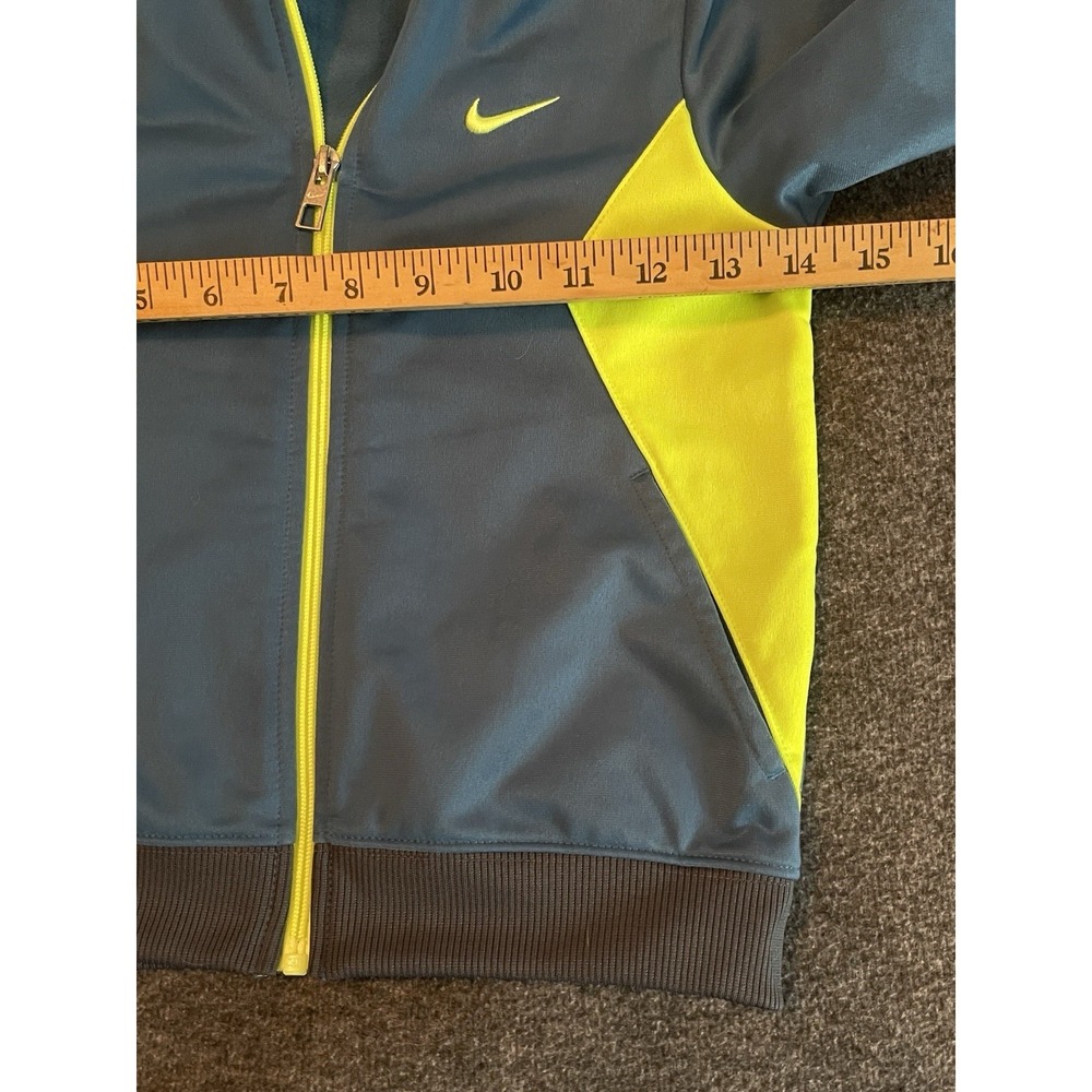 Kids NIKE track Jacket Yellow, Blue Black Size 6 - Picture 3 of 6